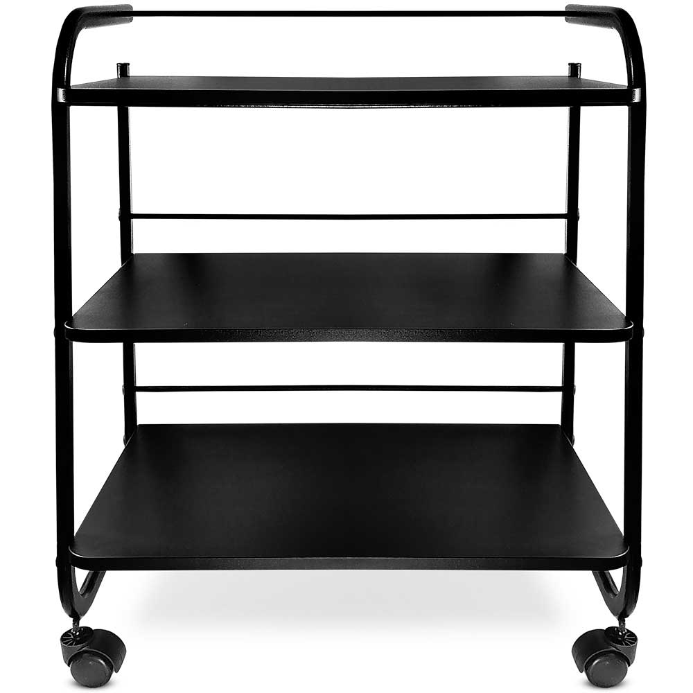 Stolik kosmetyczny 3 półki z uchwytem G czarny - obrazek 2