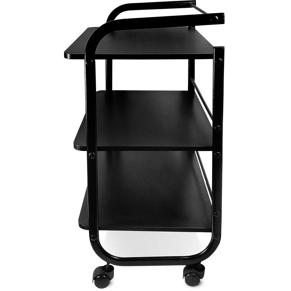 Stolik kosmetyczny 3 półki z uchwytem G czarny - obrazek 3